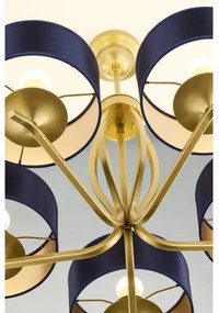 Jupiter 2114 - Candelabru pe tijă KASZMIR 5xE27/15W/230V albastru/auriu