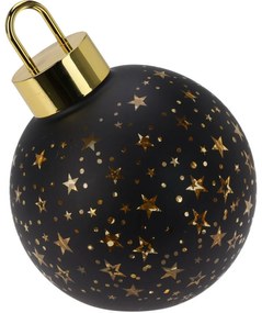 Crăciun LED ornament Xmas Ball negru, diametru 15cm