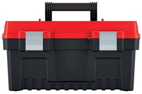 Cutie pentru scule cu încuietori din aluminiu 47,6 × 26 × 25,6 cm, despărțitori, roșu