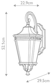 Aplică de exterior COTSWOLD LANE 2xE14/60W/230V IP44 neagră Feiss