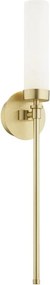 Aplica de perete stil elegant PRESTON alama/sticla opal