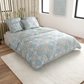 Lenjerie din microfibra GALDAR albastru Dimensiune lenjerie de pat: 70 x 80 cm | 140 x 200 cm