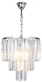Lustra eleganta design deosebit AMEDEO, crom 17106/3+1-CHR ZL