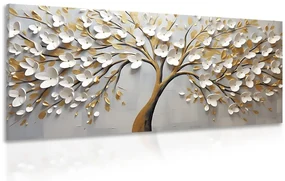 Tablou copac de aur cu flori