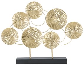 Deco Golden Flowers 56 x 43 x 7 cm