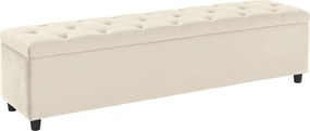 Bancuta cu spatiu de depozitare Relaxy bej 140/40/41,5 cm