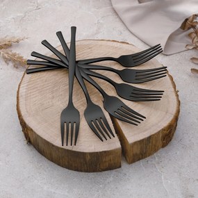 Set tacamuri 24 piese, 6 persoane, negru oglinda Berlinger Haus BH 3066