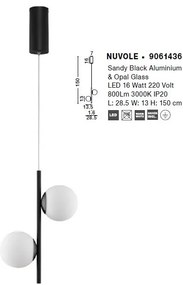 Lustra/Pendul LED design modern NUVOLE