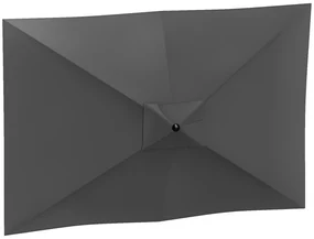 Outsunny Copertină de Rezervă pentru Umbrelă cu Ventilație în Partea Superioară, 300x200 cm, Gri Cărbune | Aosom Romania
