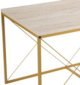 Masă de cafea Defne Gold Travertine
