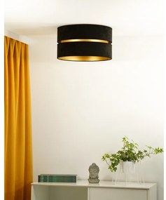 Plafonieră Duolla DUO 1xE27/40W/230V d. 40 cm negru/auriu