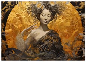 Tablou - Doamnă japoneză (70x50 cm)