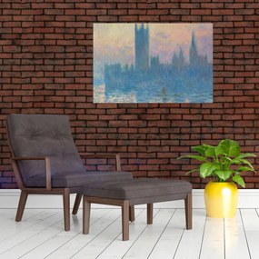 Tablou - Claude Monet, The Houses of Parliament, Sunset, reproducere (90x60 cm)