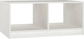 vidaXL Măsuță de cafea, alb, 75x50x33,5 cm, lemn masiv de pin