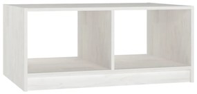 809907 vidaXL Măsuță de cafea, alb, 75x50x33,5 cm, lemn masiv de pin