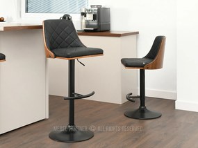 Scaun Haire (nuc închis + negru). 1110585