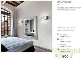 Aplica de perete CLIP AP2 SMALL ARGENTO 088273