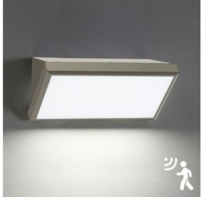 Brilagi-LED Aplica de perete exterior cu senzor TRIANGLE LED/20W/230V gri IP65