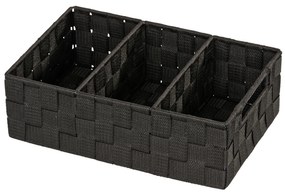 Organizer ADRIA BLACK - recipient de baie, WENKO, negru