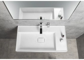 Baterie argintiu-lucios pentru chiuvetă încastrată (1 ieșire) Latus – Sapho