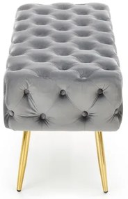 Bancă ATHENA 40x100 cm gri/auriu