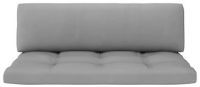 Canapea de mijloc din paleti de gradina, lemn pin tratat canapea de mijloc, Gri, Gri
