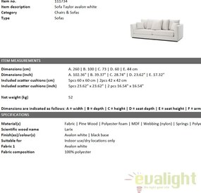 Canapea confortabila design LUX Taylor 111734 HZ