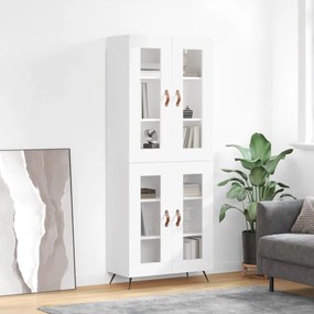 vidaXL Dulap înalt, alb, 69,5x34x180 cm, lemn compozit