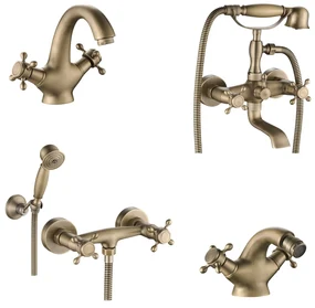 Set Baterii sanitare baie CasaBlanca EPOQUE, finisaj bronz satinat