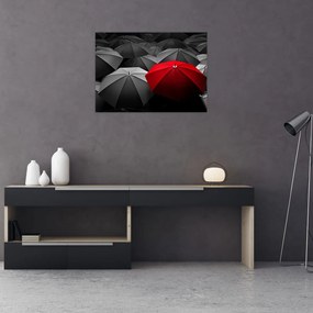 Tablou pe sticlă cu umbrele deschise (70x50 cm)