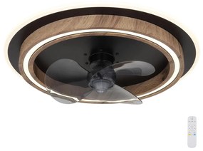 Ventilator LED dimabil de tavan Globo 03655 BOZAN LED/32W/230V + telecomandă