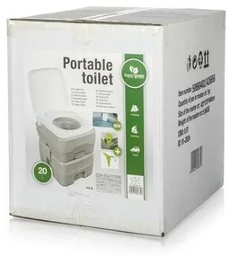 Toaletă portabilă Happy Green 20 l, gri