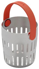 Strecuratoare cos Trebonn Cookinpodpro 1523101, Pentru gatit si scurs, Maner, Otel inoxidabil, Inox/Coral