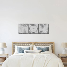 Tablou - Frunze (cu ceas) (90x30 cm)