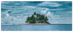Tablou insula în mare (120x50 cm)
