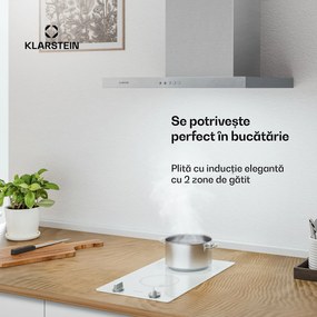 Klarstein Plită cu inducție Kochheld | Elegantă și puternică | 2 zone de gătit | 3500 W | 30 cm