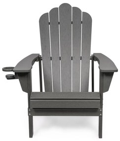 Fotoliu de grădină gri din plastic Adirondack – Bonami Selection