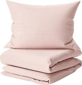 Lenjerie de pat din bumbac FOREVER COLOURS piersica Dimensiune lenjerie de pat: 2 buc 60 x 70 cm | 200 x 220 cm