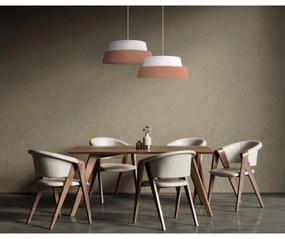 Lustră pe cablu Duolla GALAXY 1xE27/15W/230V d. 50 cm maro/alb