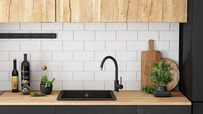 Chiuveta bucatarie Granit Nels black dots
