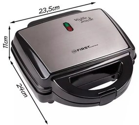 Aparat de facut gofre in forma de briosa First Austria FA-5304, 600W, 2 forme, Acoperire antiaderenta, Indicator LED, Negru
