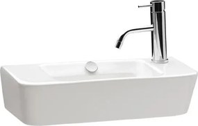 Lavoar suspendat Gala Emma Square alb lucios 50 cm