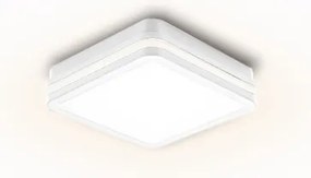 Brilagi - Aplica LED de exterior cu senzor BENE LED/18W/230V 22x22 cm alb IP54