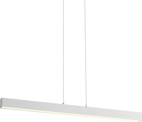 Lampă suspendată albă incl. LED cu dimmer în 3 trepte 2700-4000K cu comutator DIP - Keane
