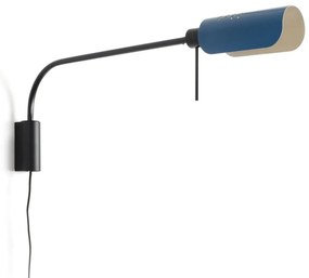 Aplica metal stil retro abajur ajustabil MARTINICA XL negru, blue