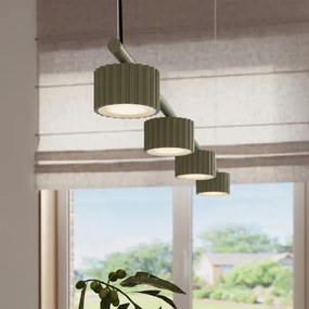 Sollux SL.2698 - Lustră pe cablu AURA 4xGX53/10W/230V verde