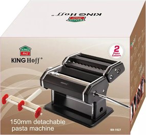 Masina de paste Kinghoff KH 1927, Grosimea aluatului reglabila, Lame interschimbabile, Negru