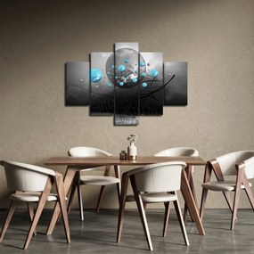 Tabloul - bile abstracte albastru deschis (150x105 cm)