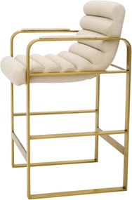 Scaun de bar elegant design LUX Counter Olsen, scalea sand