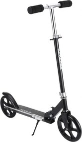 Trotineta copii si adolescenti NOVOKIDS™ Fusion EVO PRO, Maxim 100 kg, Functie Super Brake, Maner reglabil pe inaltime, Diametru roata 200 mm, Negru